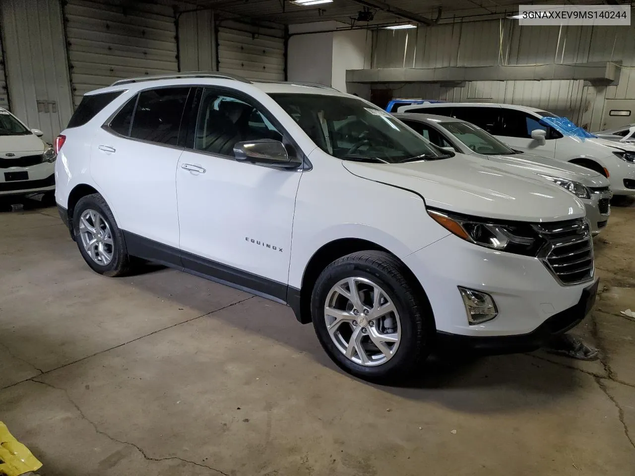 2021 Chevrolet Equinox Premier VIN: 3GNAXXEV9MS140244 Lot: 69675734