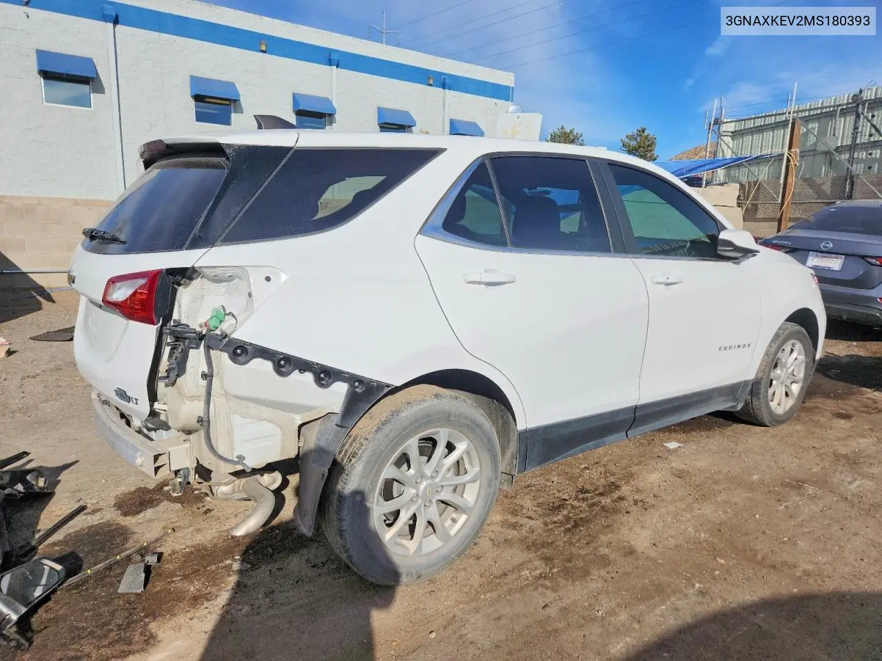 3GNAXKEV2MS180393 2021 Chevrolet Equinox Lt