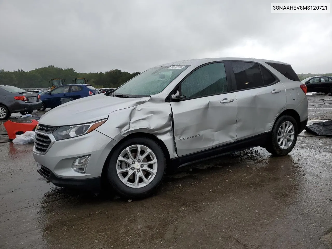 2021 Chevrolet Equinox Ls VIN: 3GNAXHEV8MS120721 Lot: 73515254