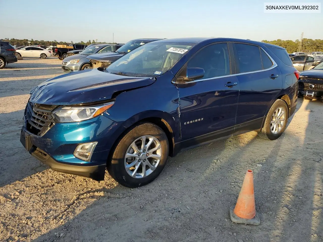 3GNAXKEV0ML392302 2021 Chevrolet Equinox Lt