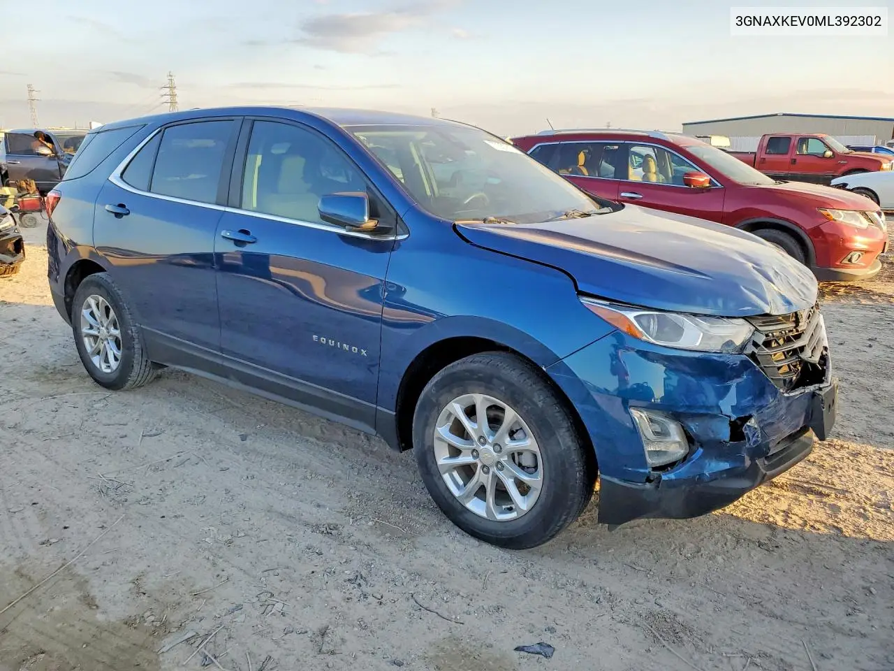 3GNAXKEV0ML392302 2021 Chevrolet Equinox Lt