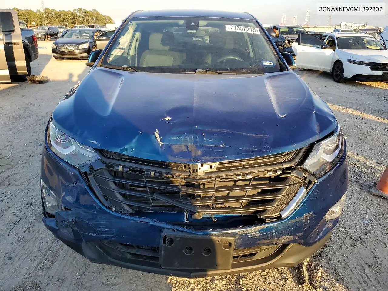 3GNAXKEV0ML392302 2021 Chevrolet Equinox Lt