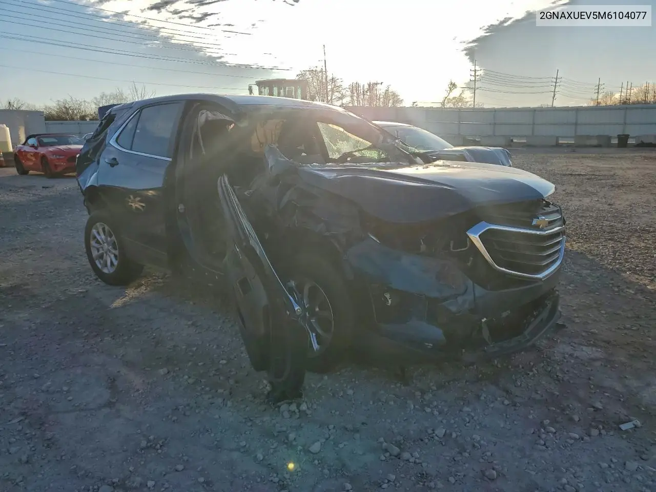 2GNAXUEV5M6104077 2021 Chevrolet Equinox Lt