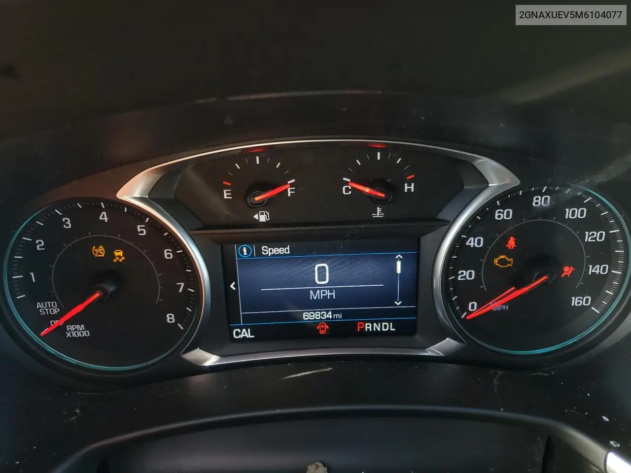 2GNAXUEV5M6104077 2021 Chevrolet Equinox Lt