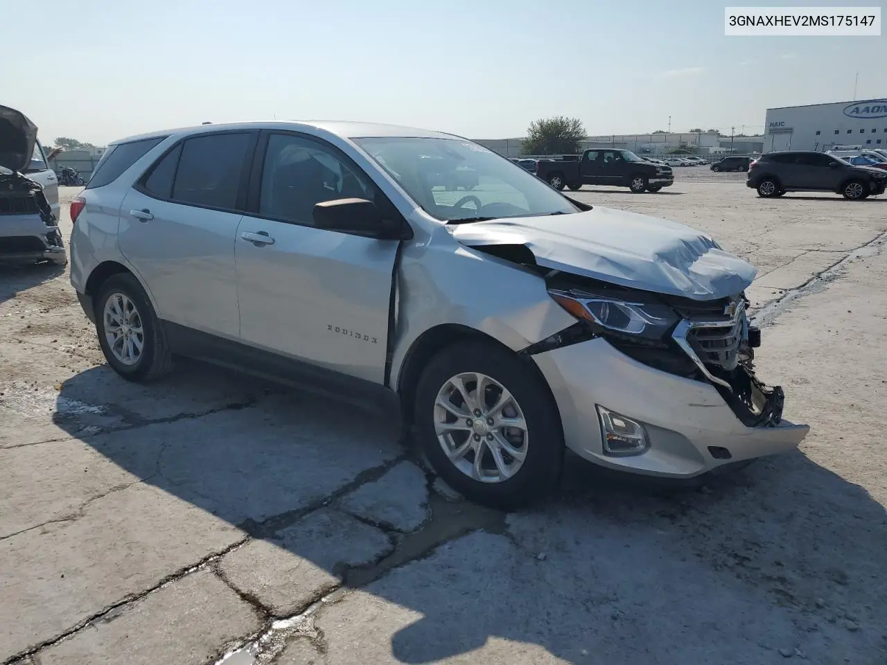 3GNAXHEV2MS175147 2021 Chevrolet Equinox Ls