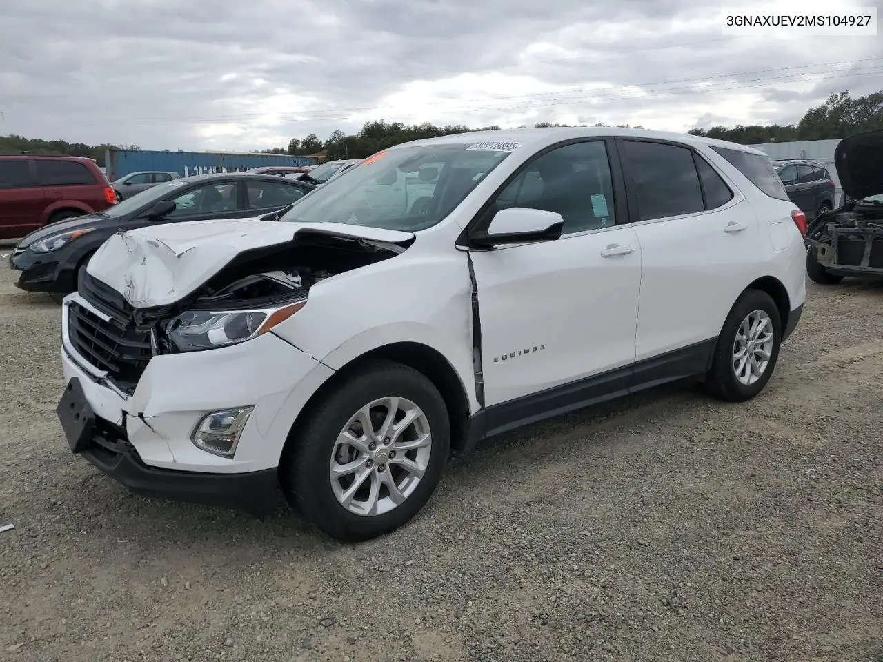 3GNAXUEV2MS104927 2021 Chevrolet Equinox Lt