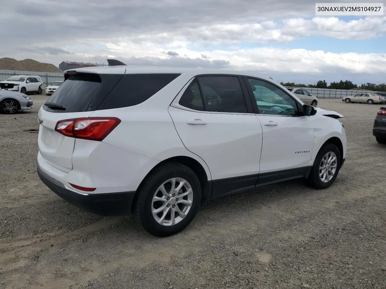 3GNAXUEV2MS104927 2021 Chevrolet Equinox Lt