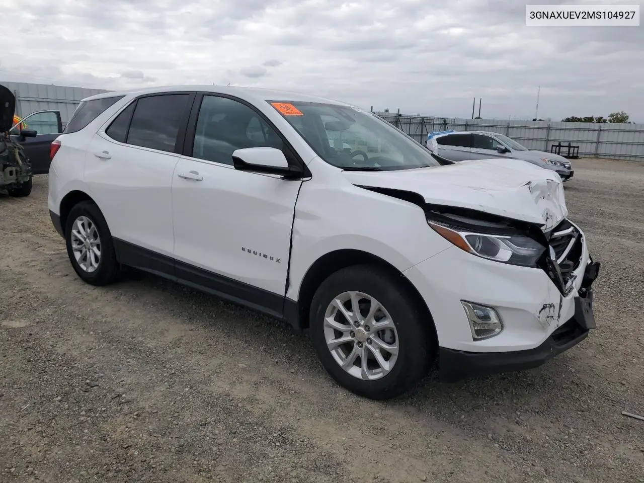 3GNAXUEV2MS104927 2021 Chevrolet Equinox Lt