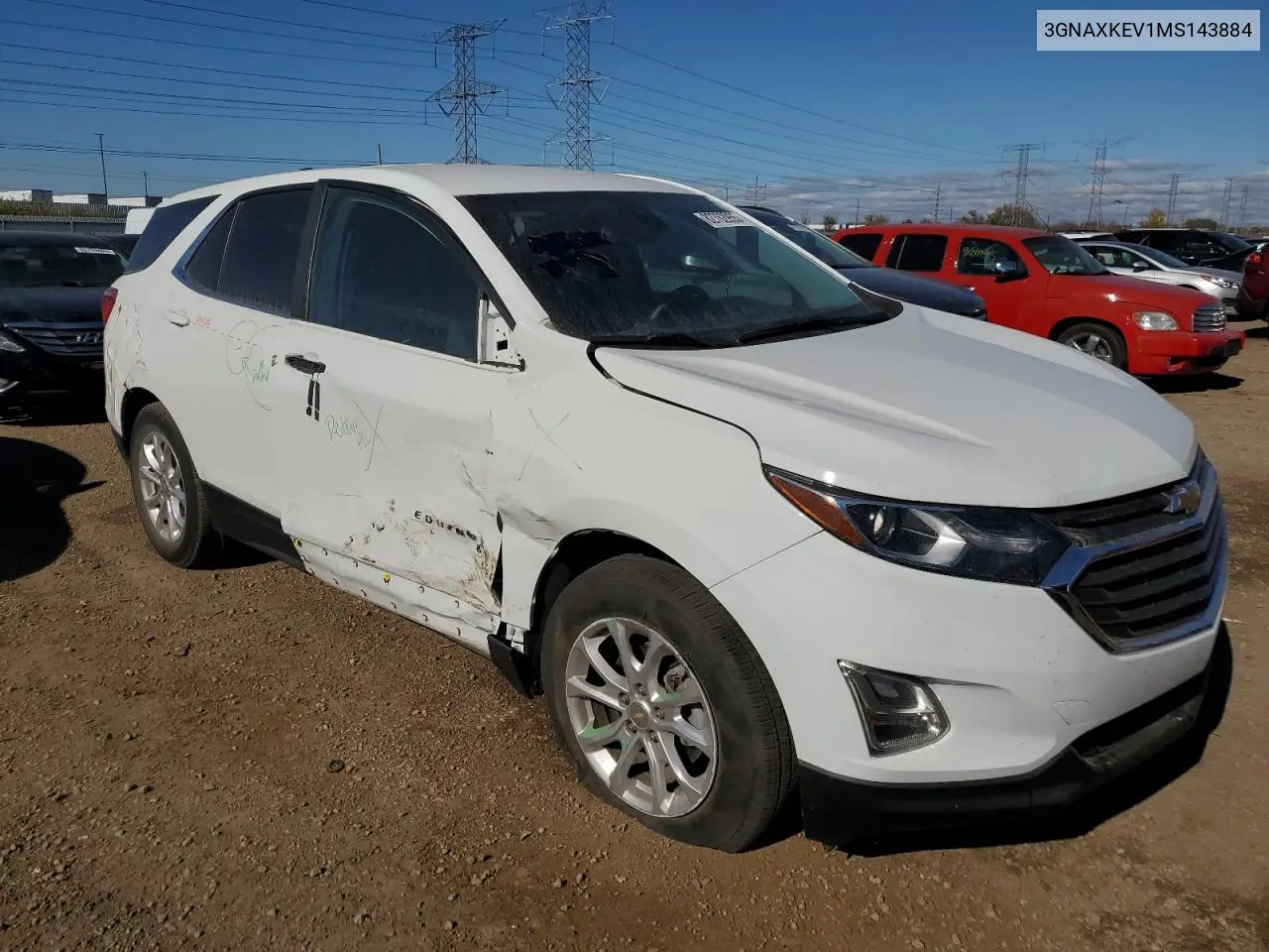 3GNAXKEV1MS143884 2021 Chevrolet Equinox Lt