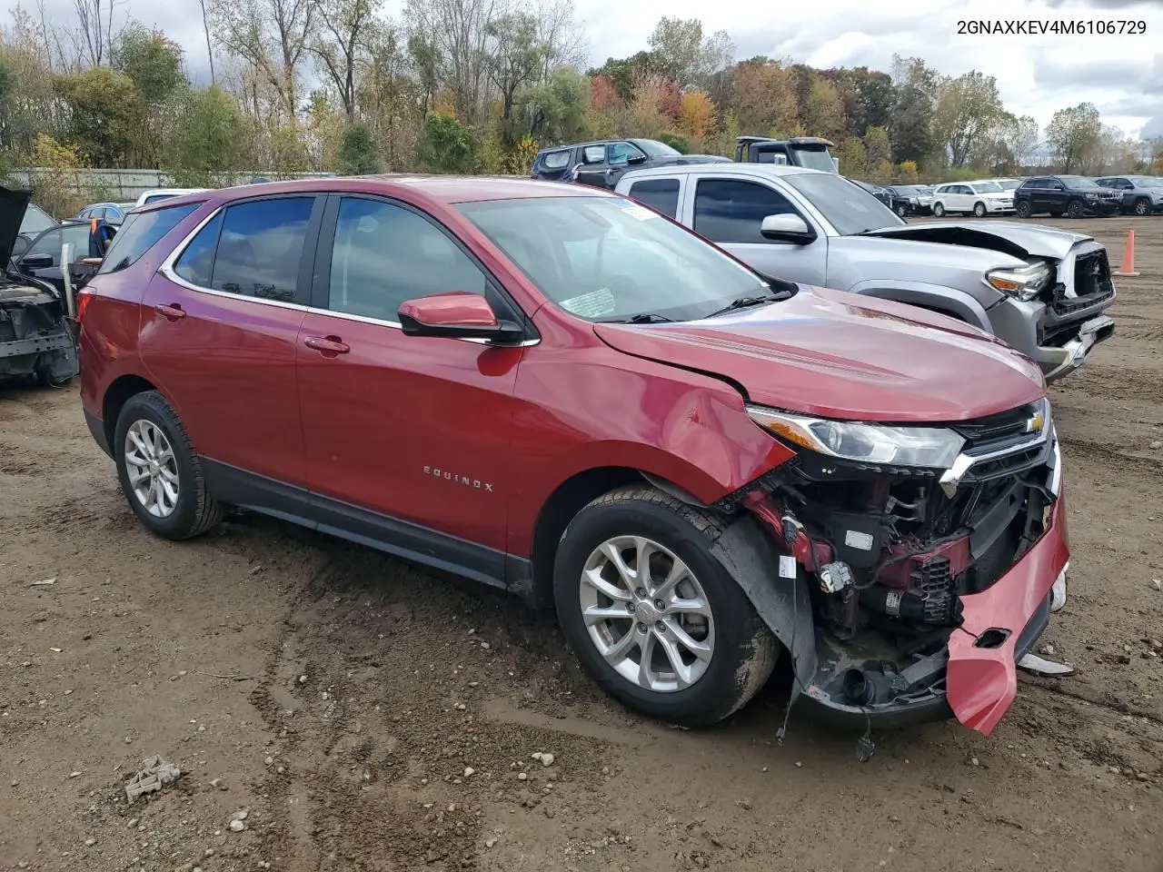 2GNAXKEV4M6106729 2021 Chevrolet Equinox Lt