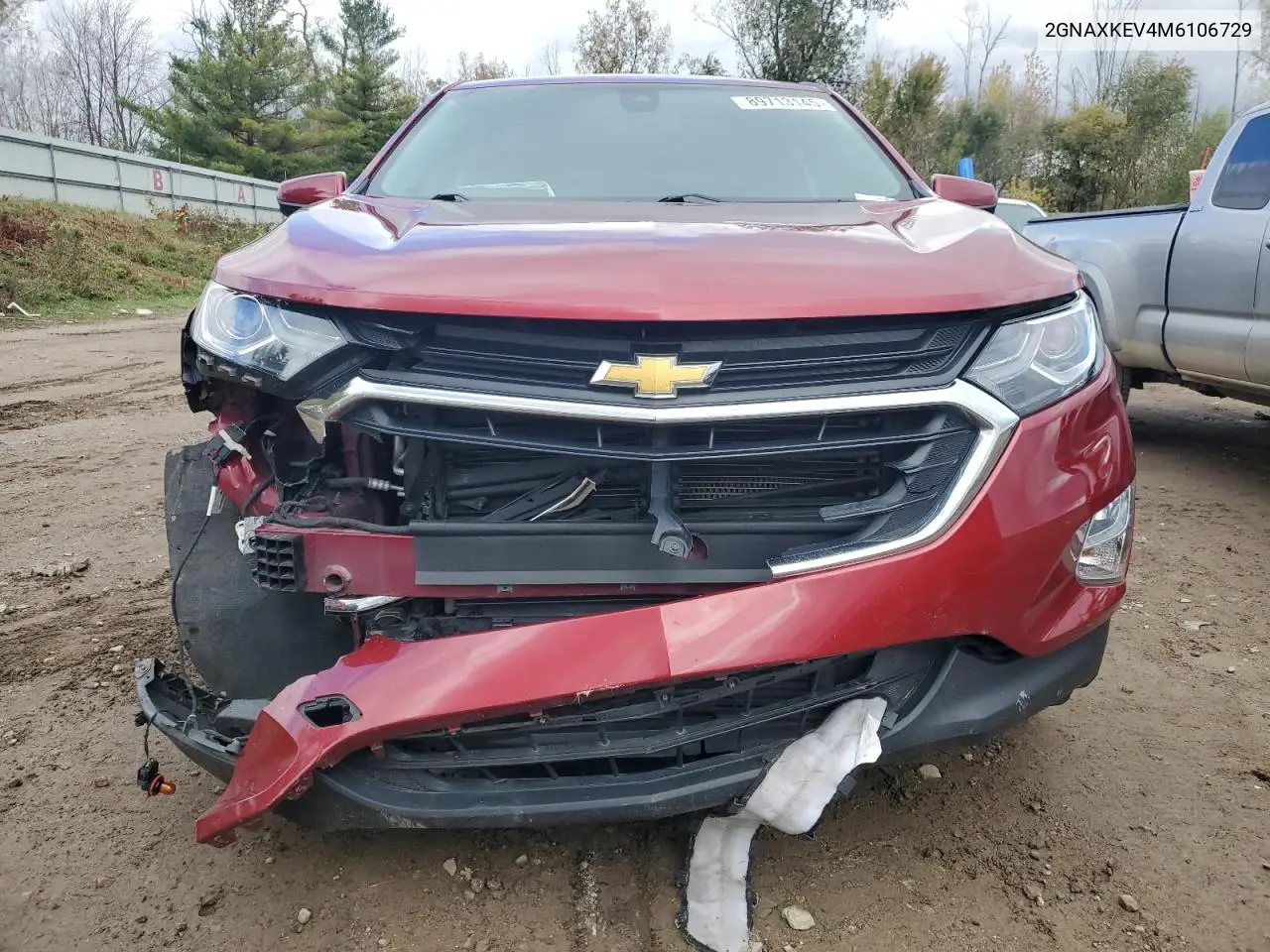2GNAXKEV4M6106729 2021 Chevrolet Equinox Lt