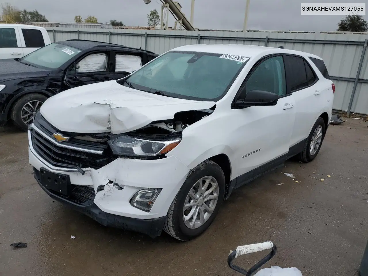 3GNAXHEVXMS127055 2021 Chevrolet Equinox Ls