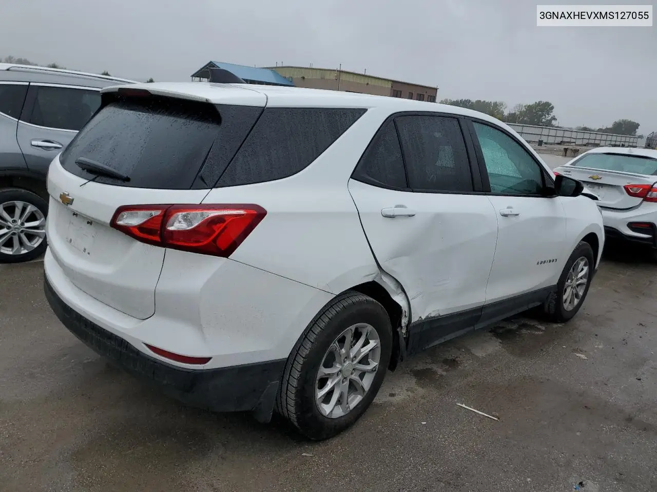 3GNAXHEVXMS127055 2021 Chevrolet Equinox Ls