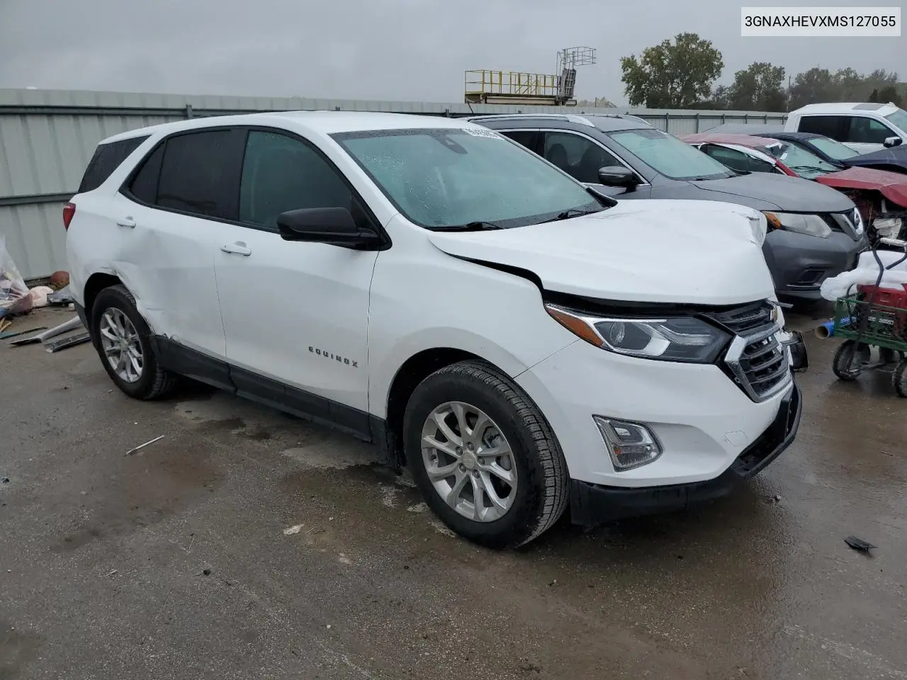 3GNAXHEVXMS127055 2021 Chevrolet Equinox Ls