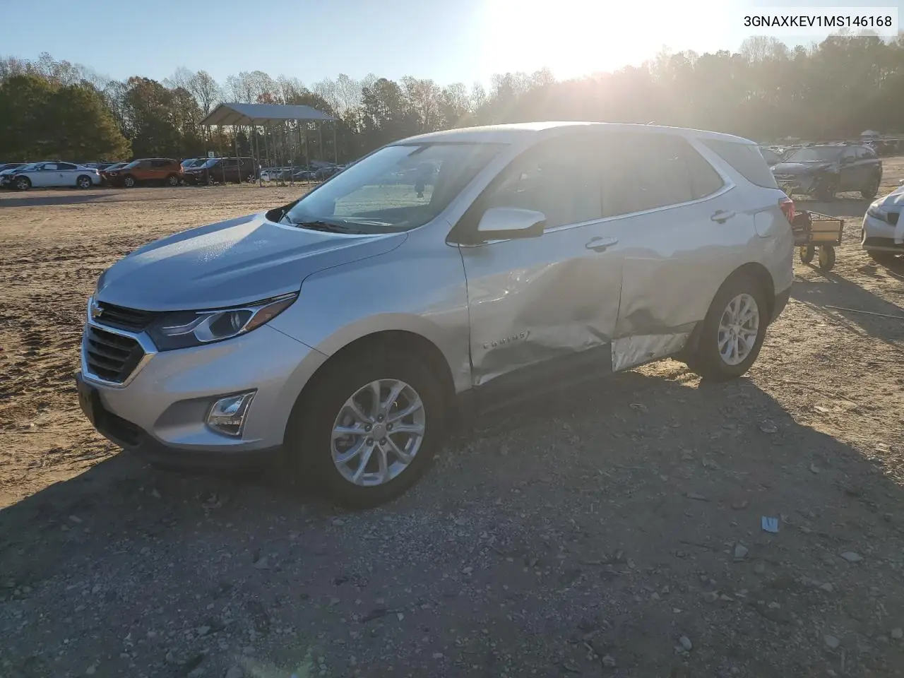 3GNAXKEV1MS146168 2021 Chevrolet Equinox Lt