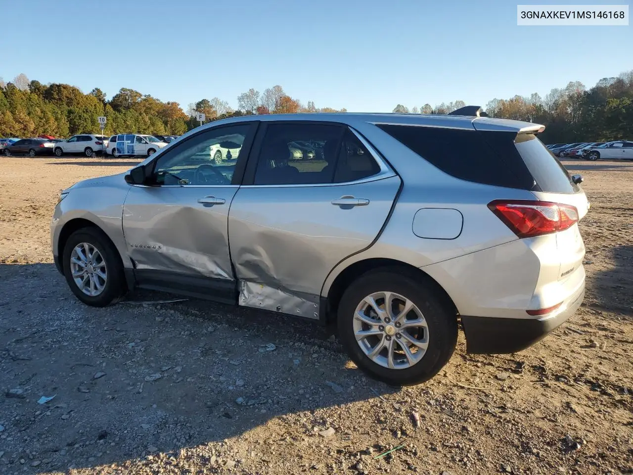 3GNAXKEV1MS146168 2021 Chevrolet Equinox Lt