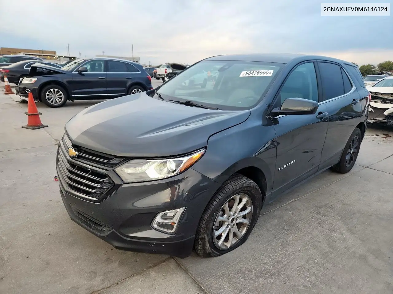 2GNAXUEV0M6146124 2021 Chevrolet Equinox Lt