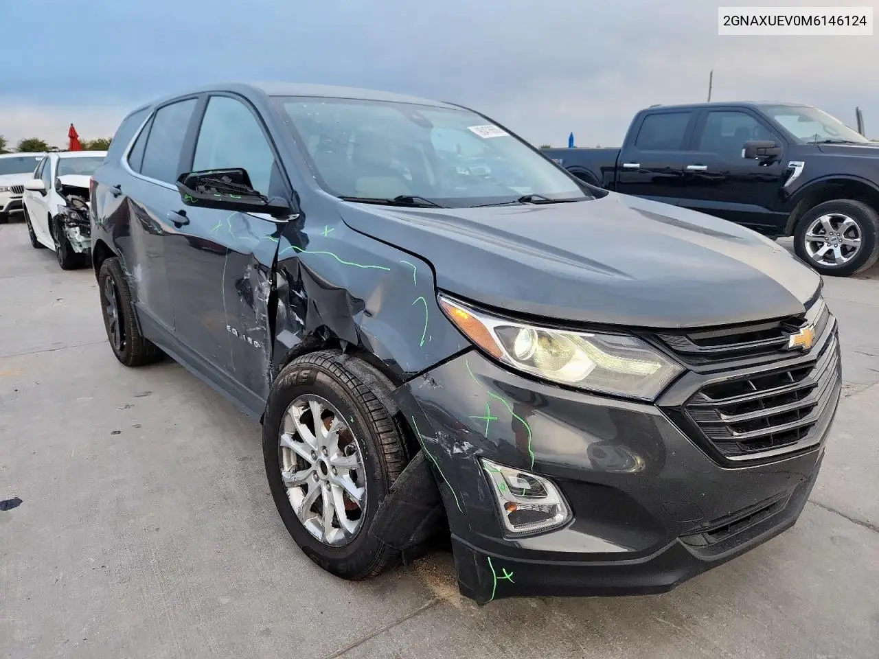 2GNAXUEV0M6146124 2021 Chevrolet Equinox Lt