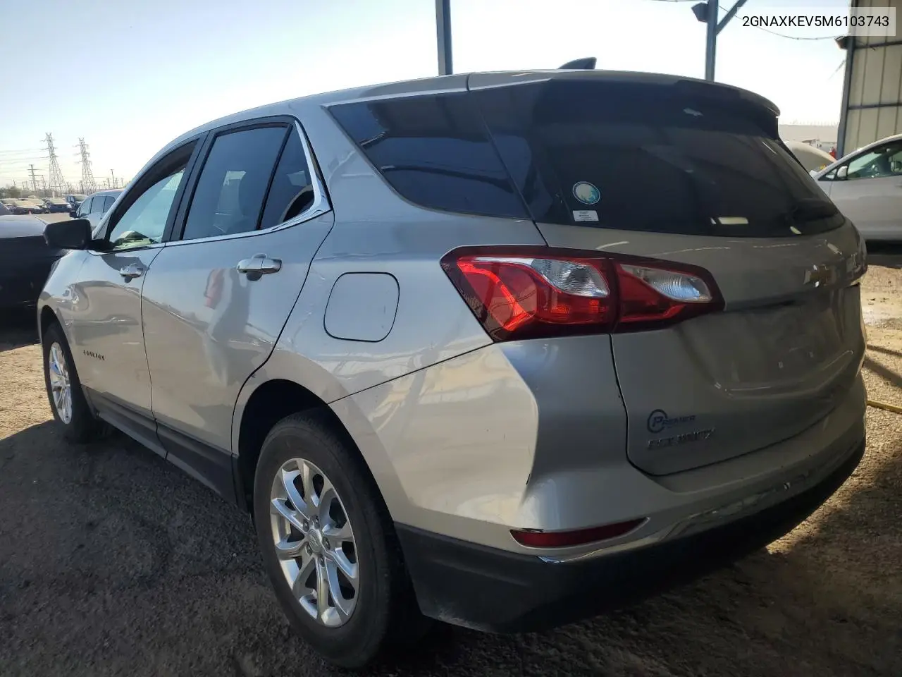 2GNAXKEV5M6103743 2021 Chevrolet Equinox Lt