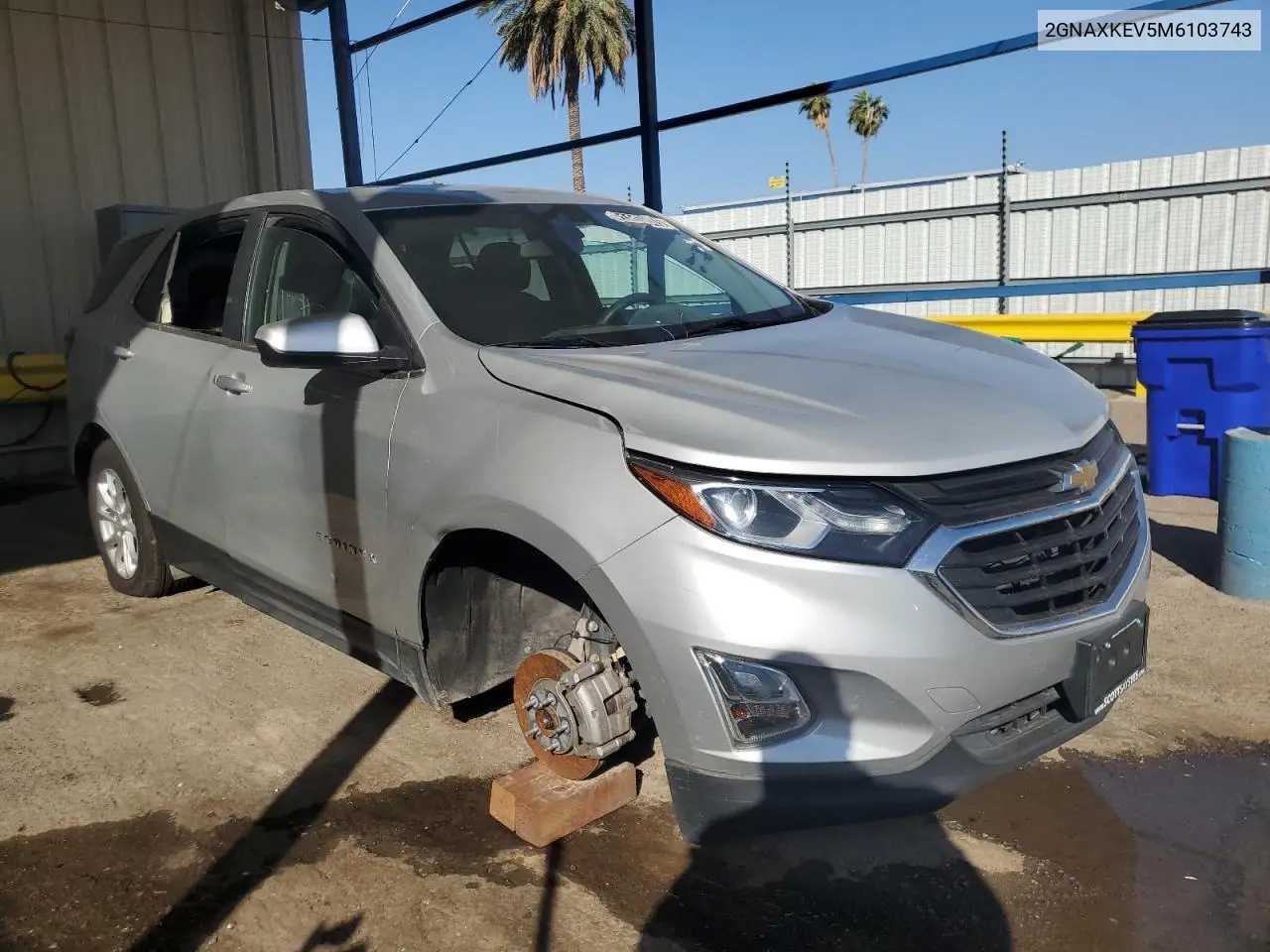 2GNAXKEV5M6103743 2021 Chevrolet Equinox Lt
