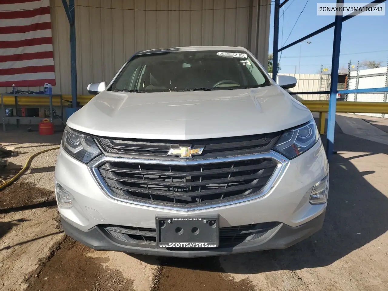 2GNAXKEV5M6103743 2021 Chevrolet Equinox Lt