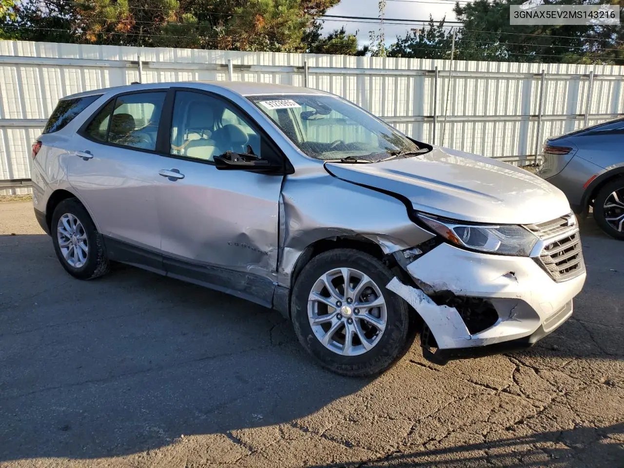 3GNAX5EV2MS143216 2021 Chevrolet Equinox