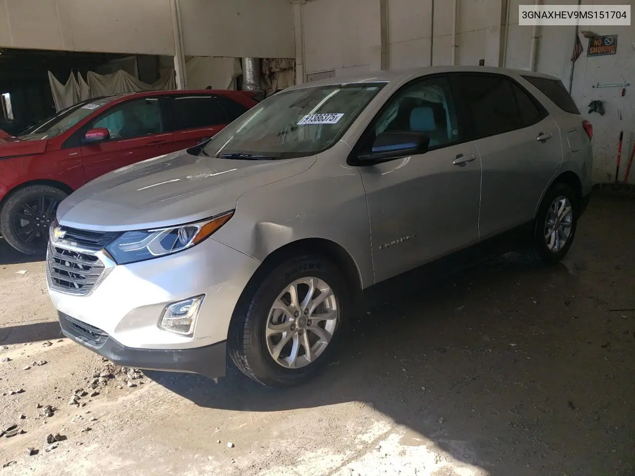 3GNAXHEV9MS151704 2021 Chevrolet Equinox Ls