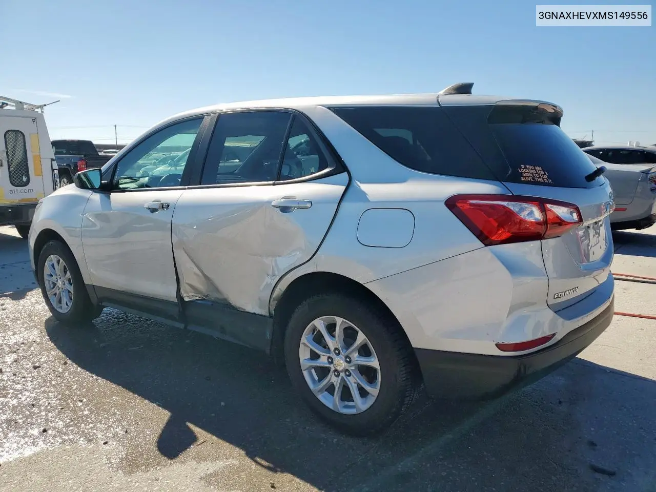 3GNAXHEVXMS149556 2021 Chevrolet Equinox Ls