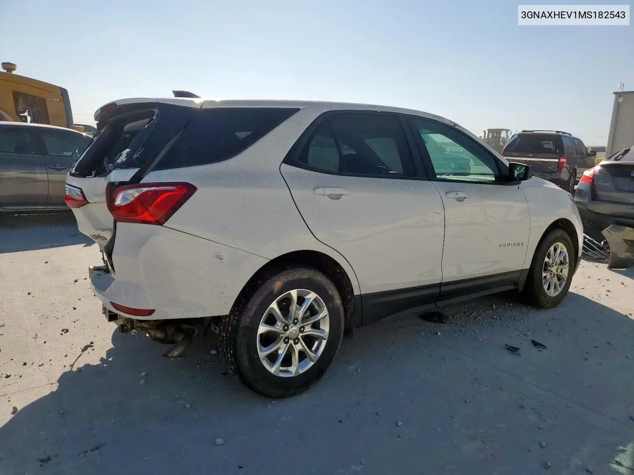 3GNAXHEV1MS182543 2021 Chevrolet Equinox Ls