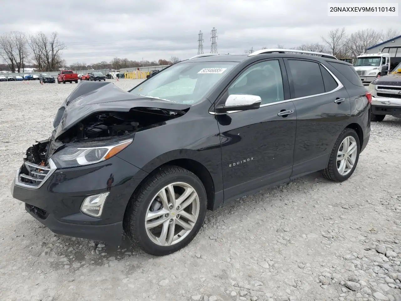 2GNAXXEV9M6110143 2021 Chevrolet Equinox Premier