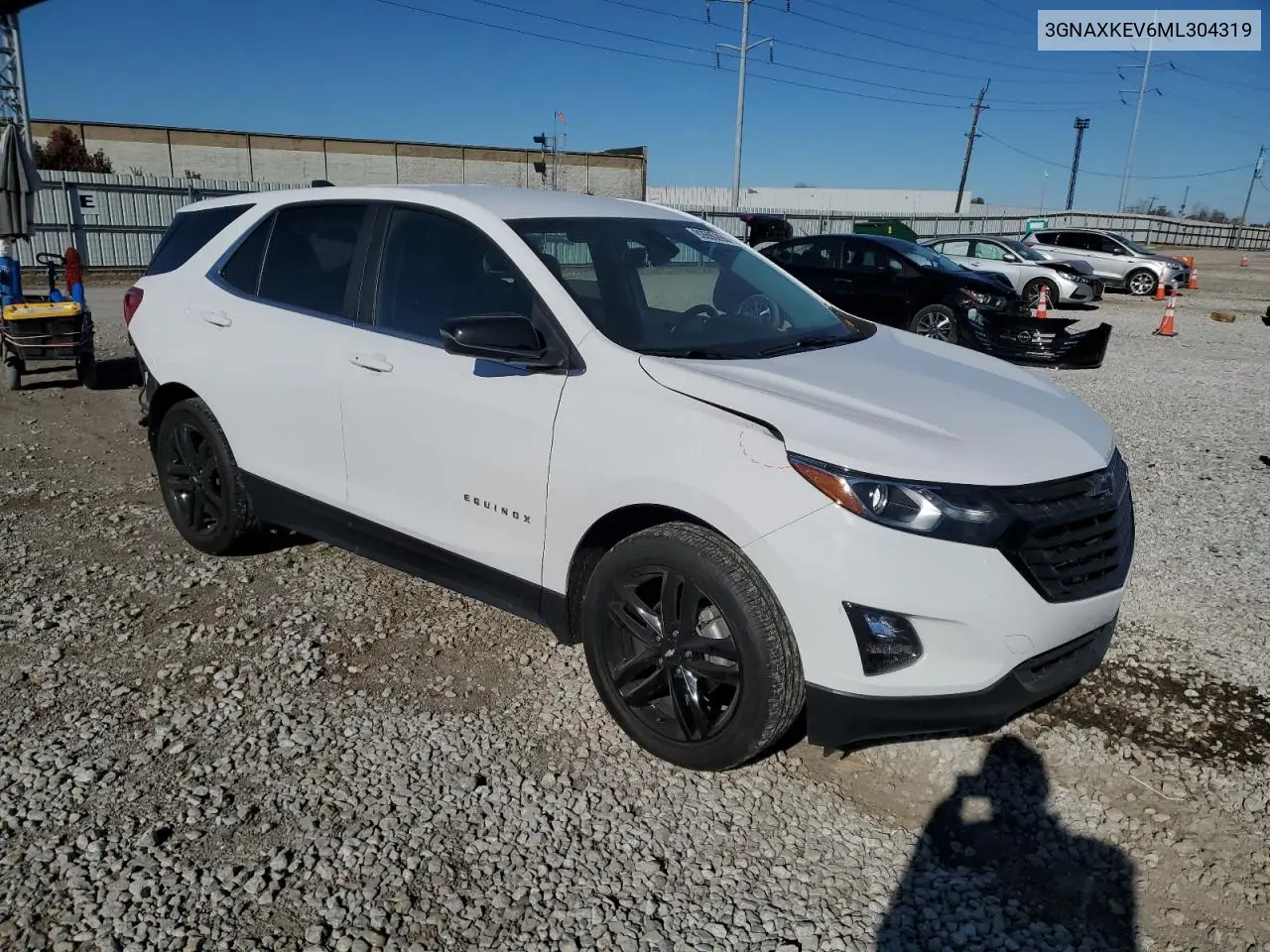3GNAXKEV6ML304319 2021 Chevrolet Equinox Lt