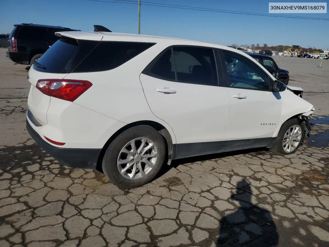 3GNAXHEV9MS168079 2021 Chevrolet Equinox Ls