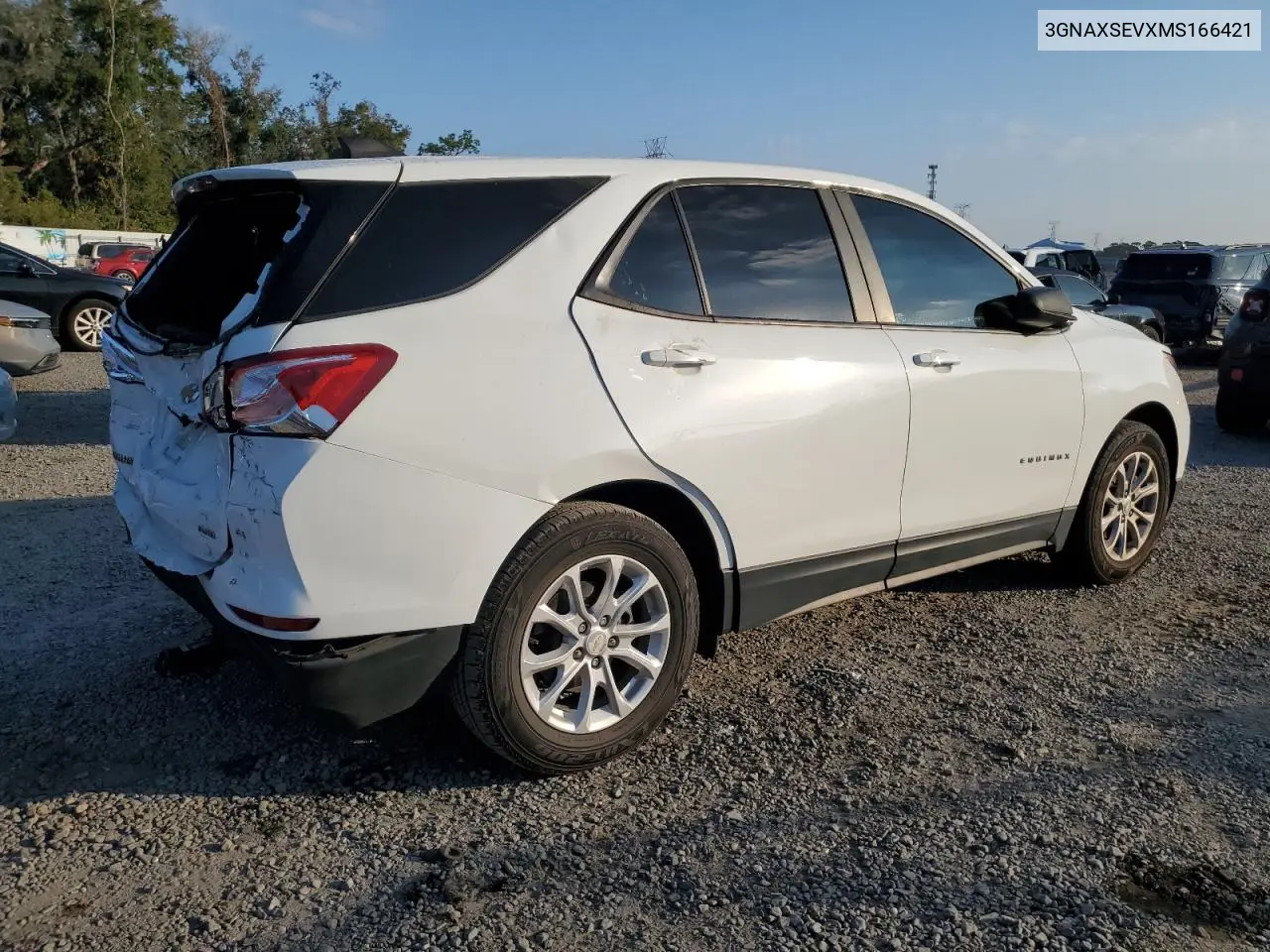 3GNAXSEVXMS166421 2021 Chevrolet Equinox Ls