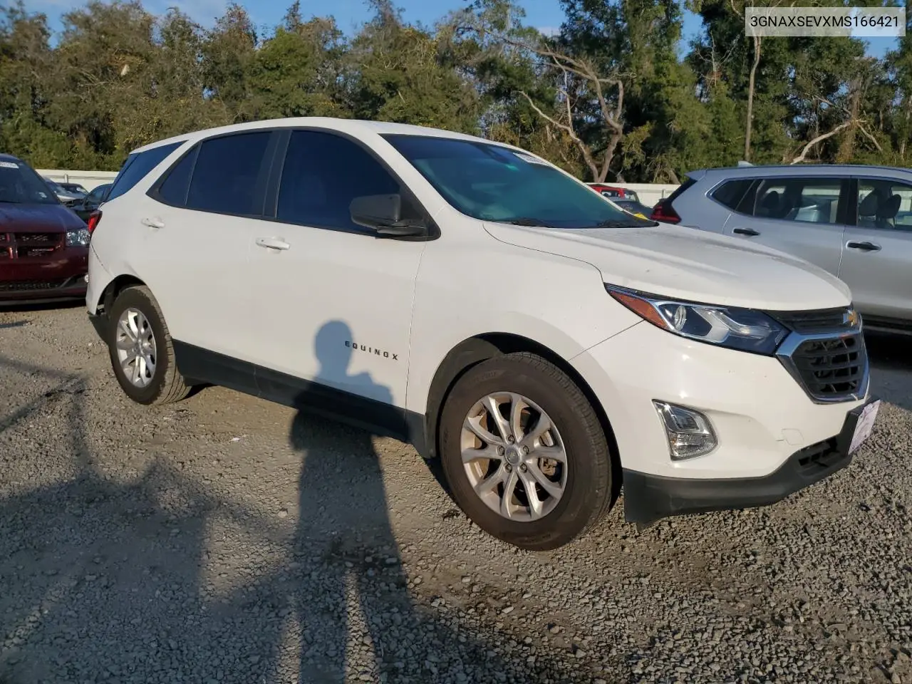 3GNAXSEVXMS166421 2021 Chevrolet Equinox Ls