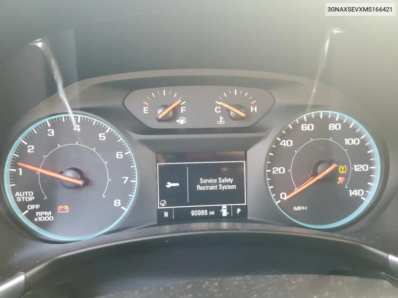 3GNAXSEVXMS166421 2021 Chevrolet Equinox Ls