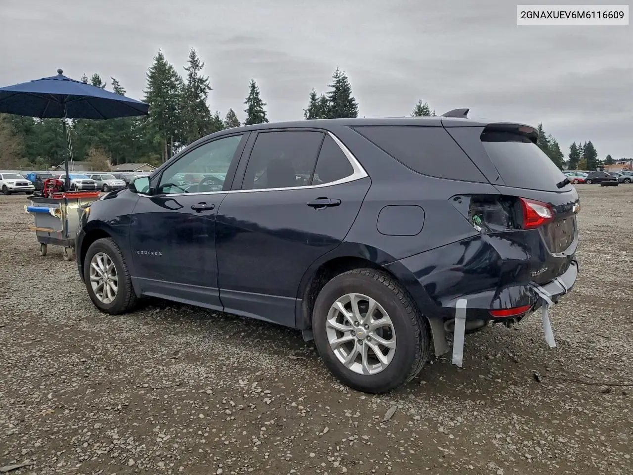 2GNAXUEV6M6116609 2021 Chevrolet Equinox Lt