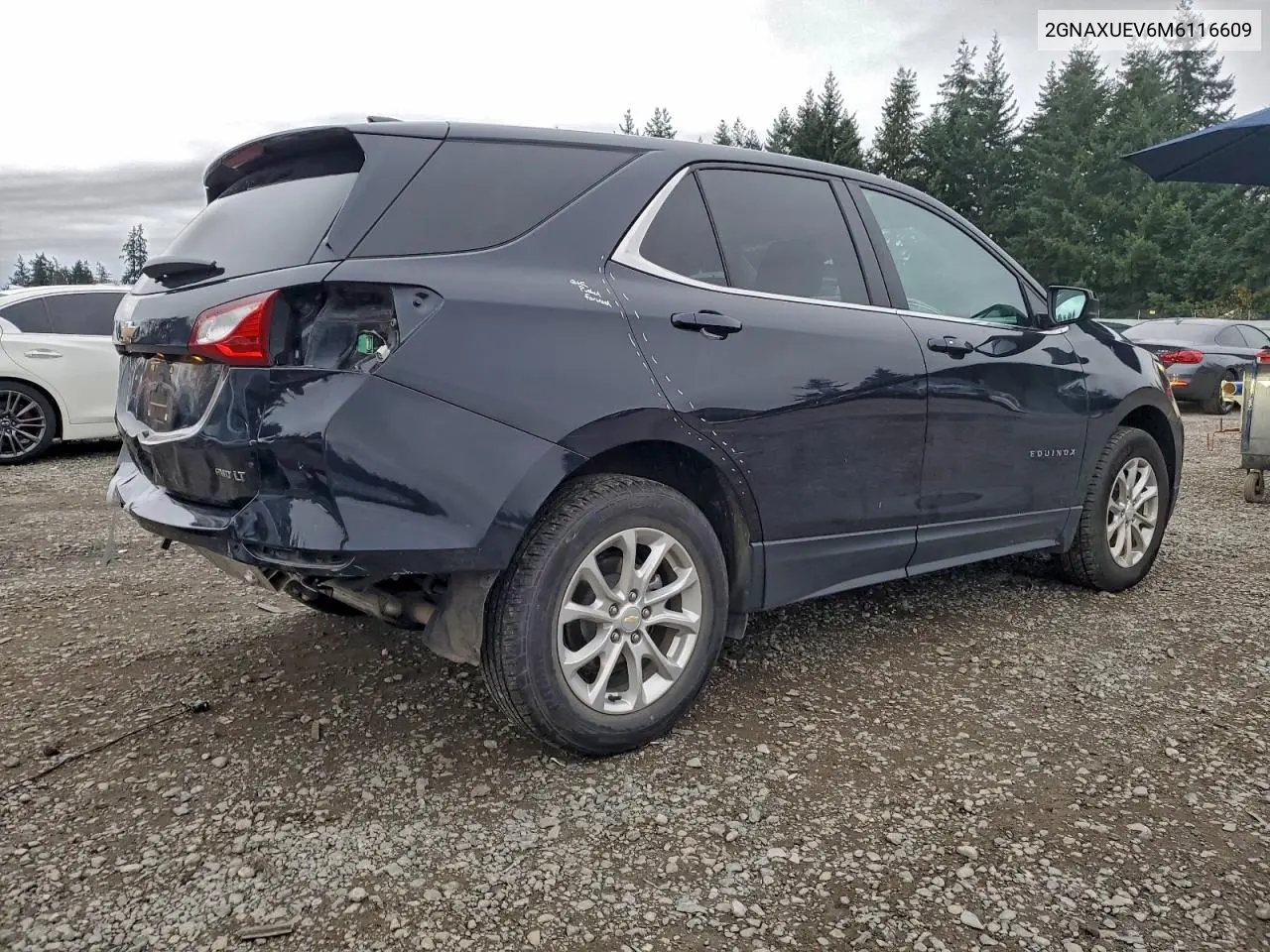 2GNAXUEV6M6116609 2021 Chevrolet Equinox Lt