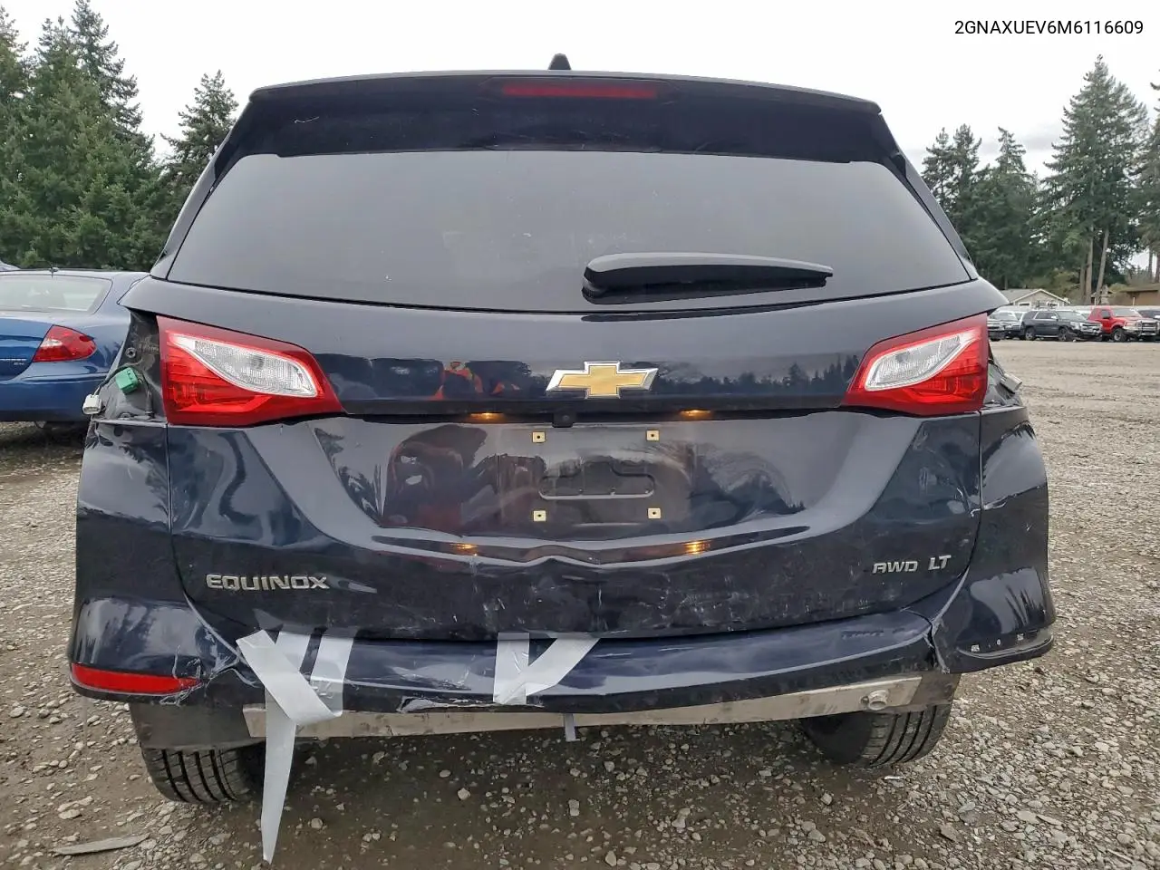2GNAXUEV6M6116609 2021 Chevrolet Equinox Lt