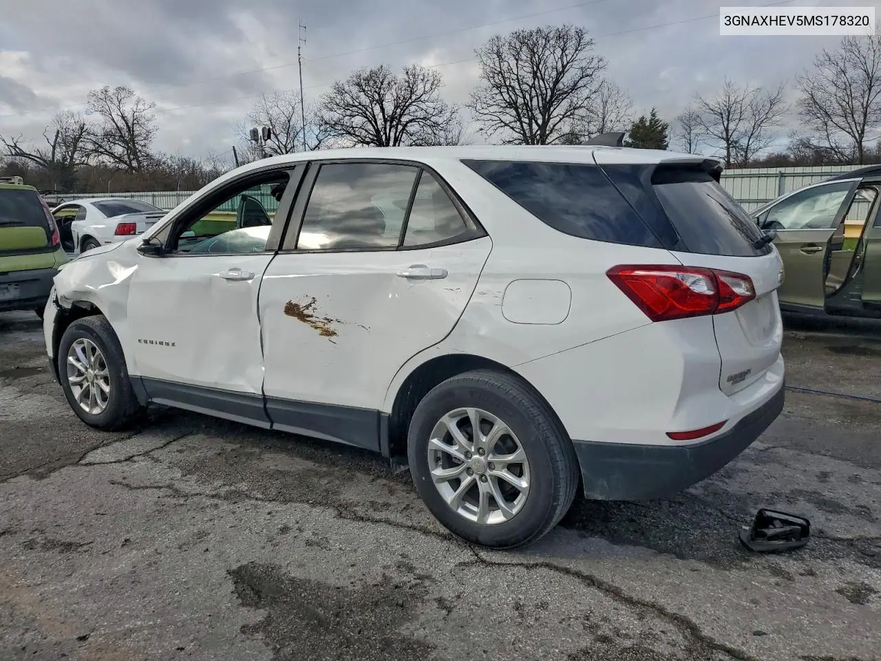 3GNAXHEV5MS178320 2021 Chevrolet Equinox Ls