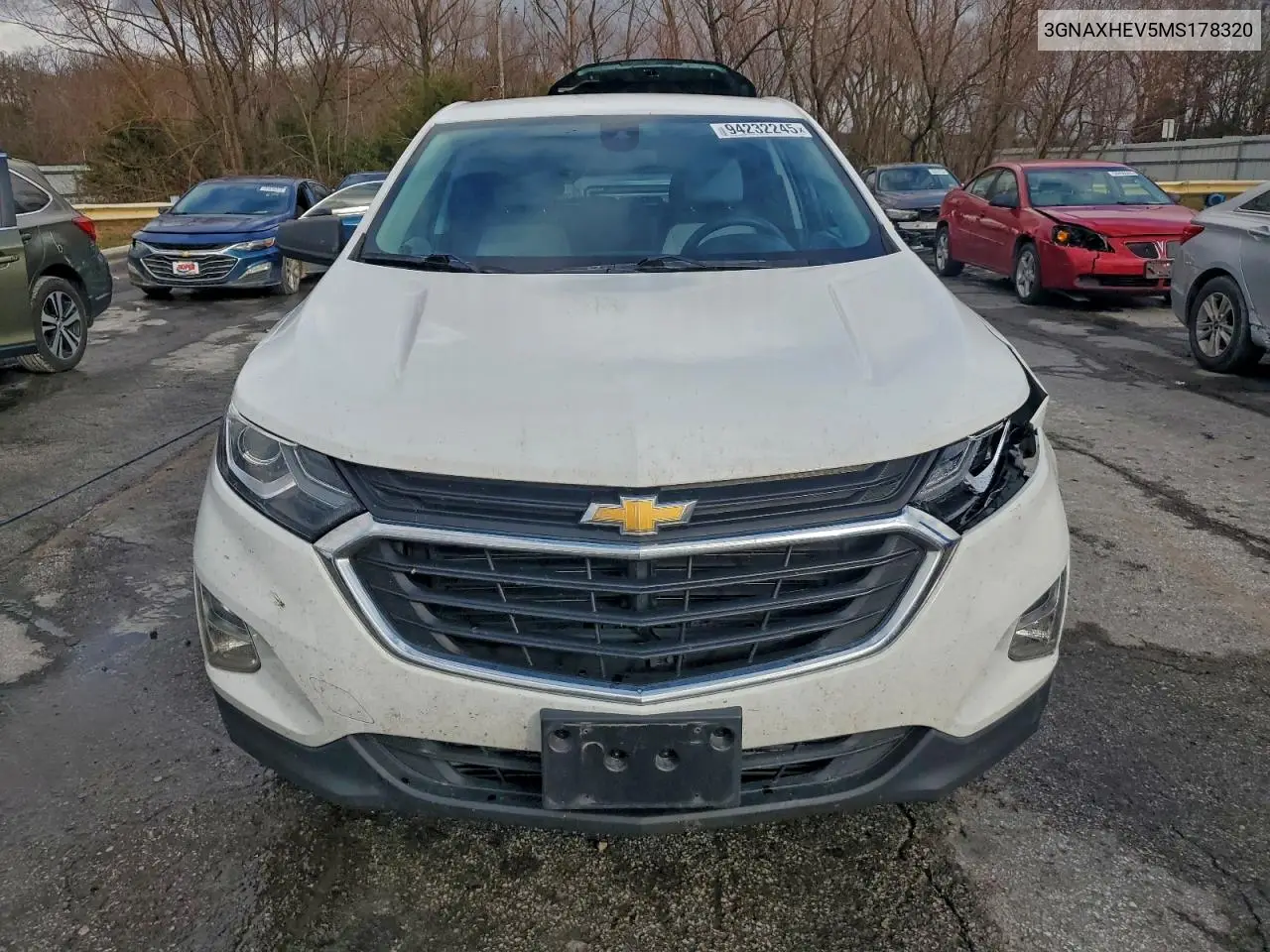 3GNAXHEV5MS178320 2021 Chevrolet Equinox Ls