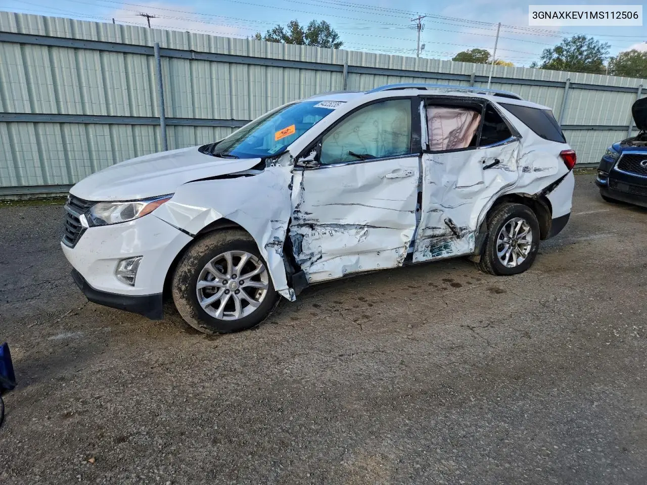 3GNAXKEV1MS112506 2021 Chevrolet Equinox Lt