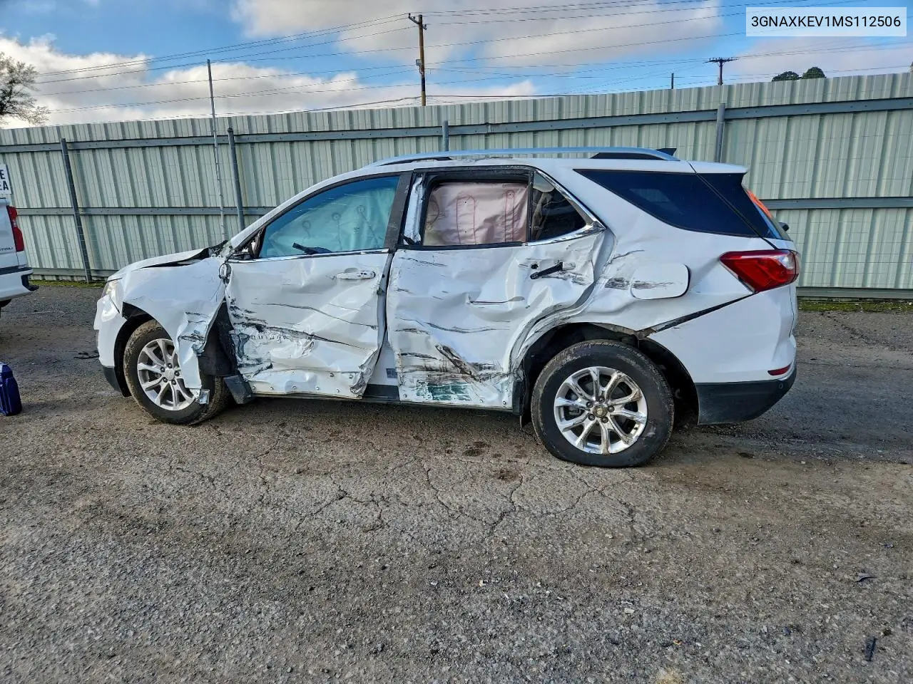 3GNAXKEV1MS112506 2021 Chevrolet Equinox Lt
