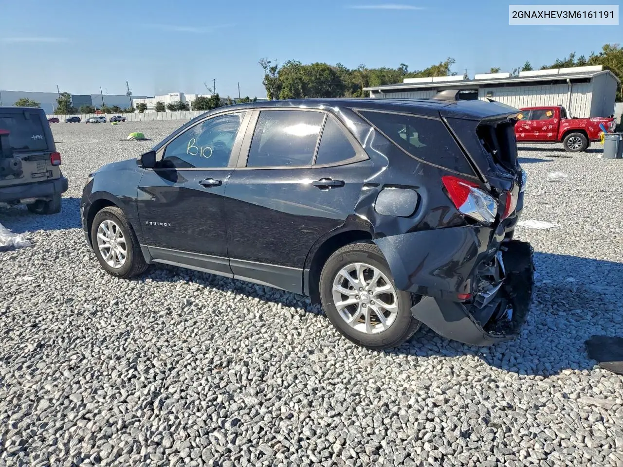 2GNAXHEV3M6161191 2021 Chevrolet Equinox Ls