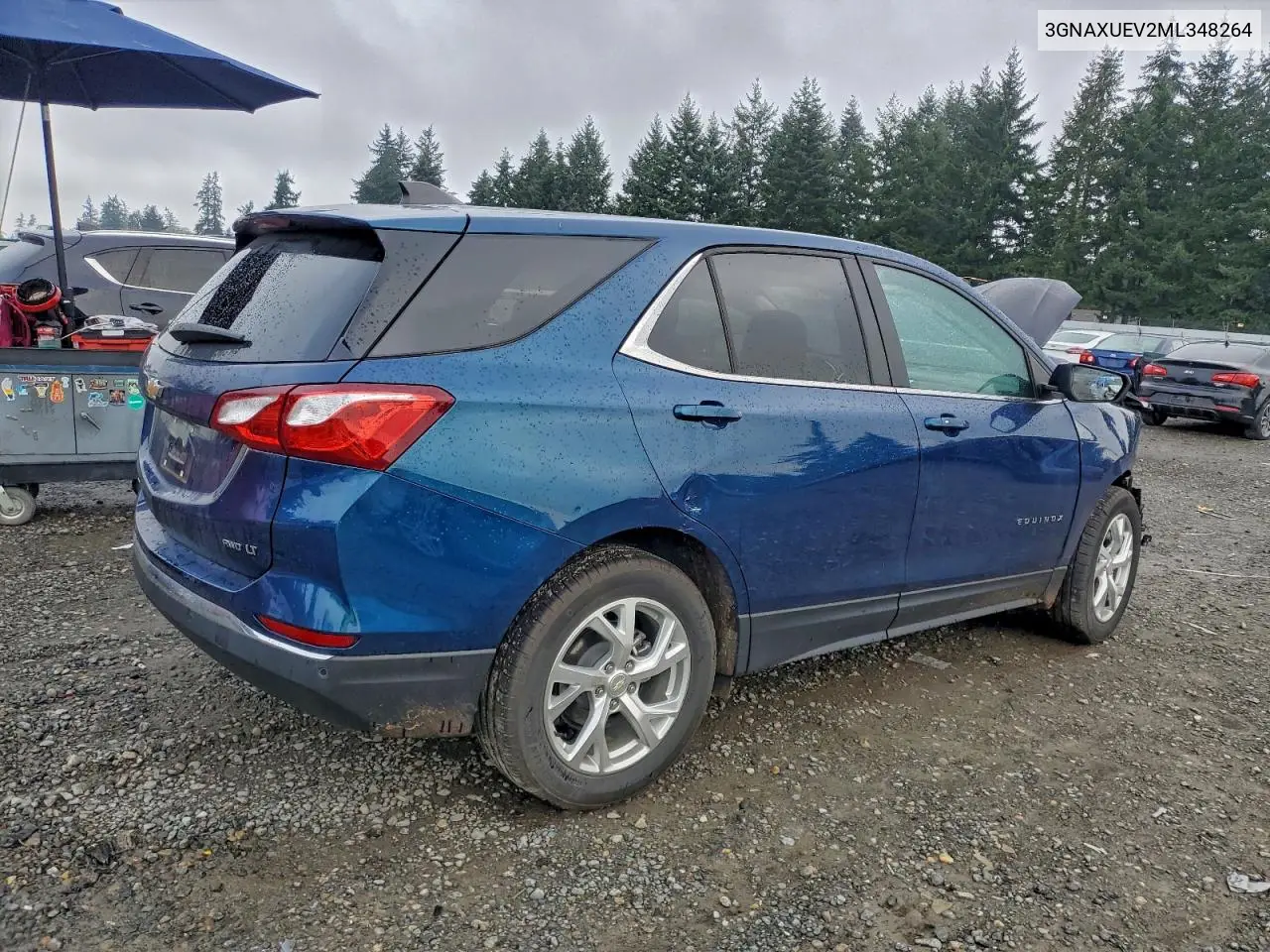 3GNAXUEV2ML348264 2021 Chevrolet Equinox Lt