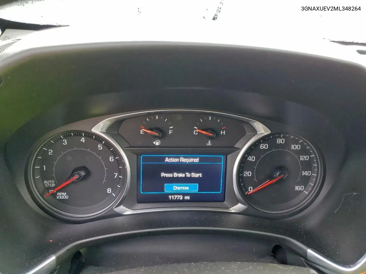 3GNAXUEV2ML348264 2021 Chevrolet Equinox Lt