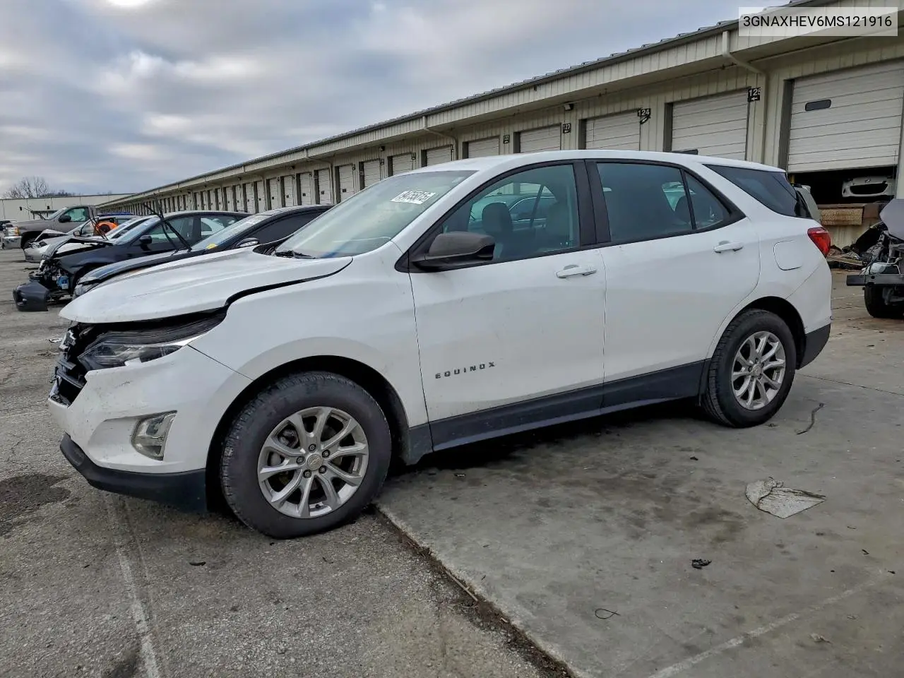 3GNAXHEV6MS121916 2021 Chevrolet Equinox Ls