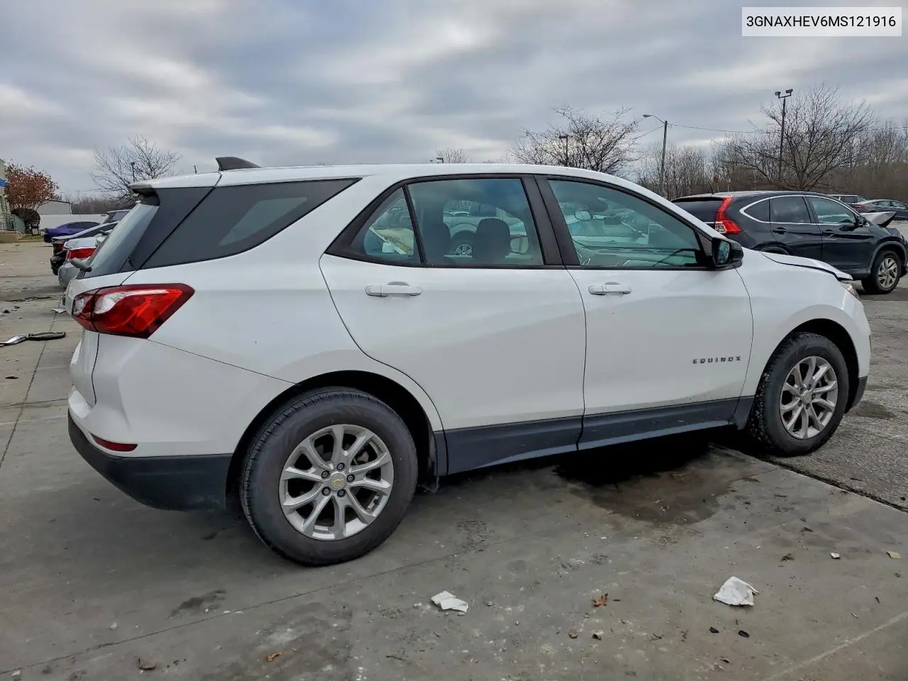 3GNAXHEV6MS121916 2021 Chevrolet Equinox Ls