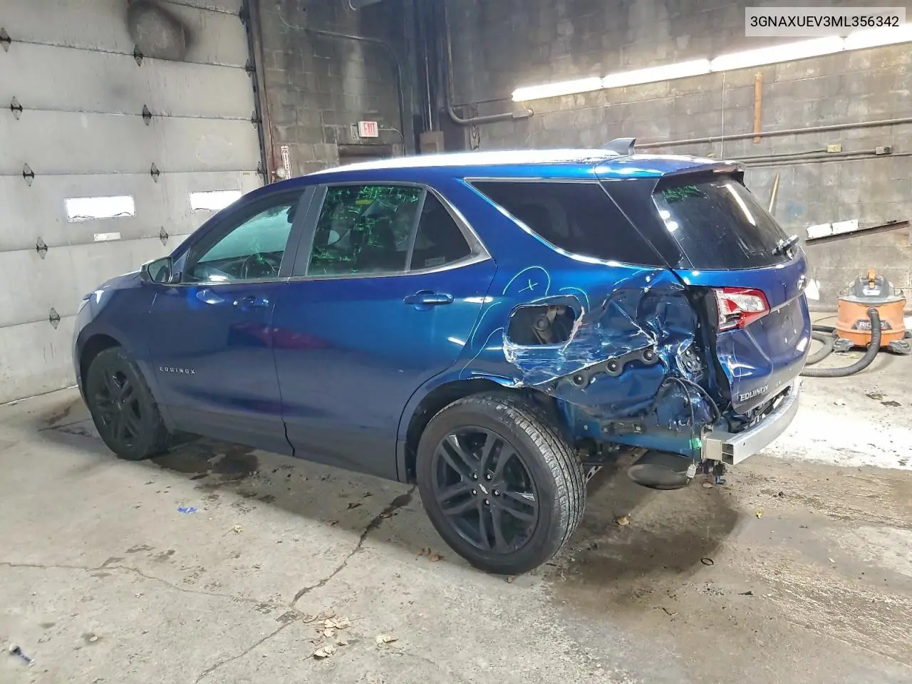 3GNAXUEV3ML356342 2021 Chevrolet Equinox Lt