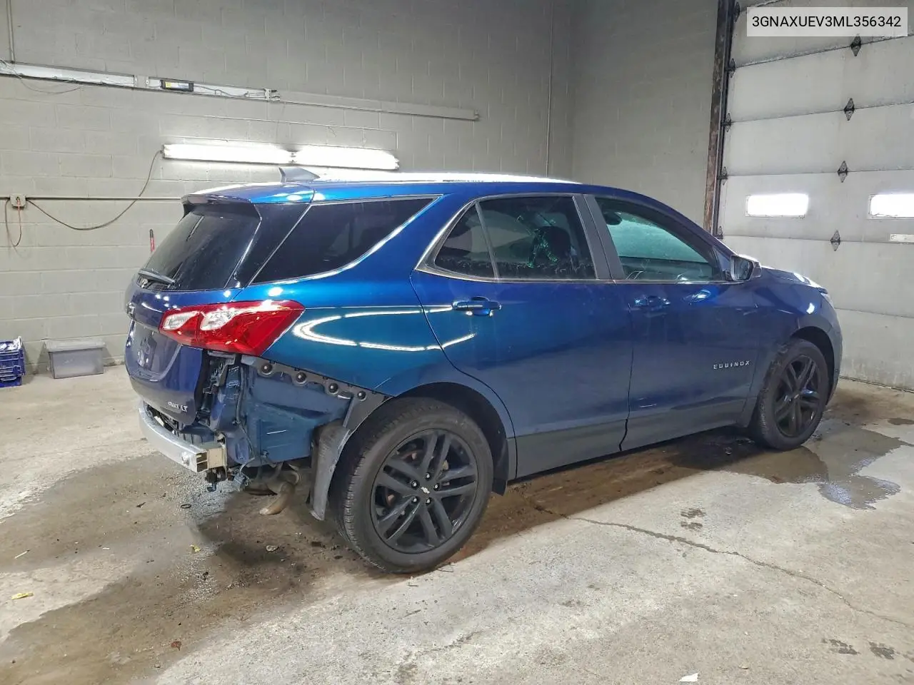 3GNAXUEV3ML356342 2021 Chevrolet Equinox Lt