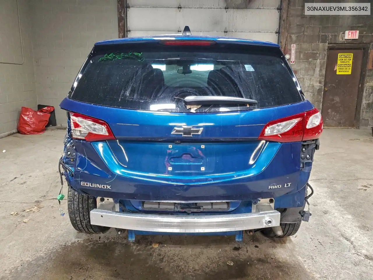 3GNAXUEV3ML356342 2021 Chevrolet Equinox Lt